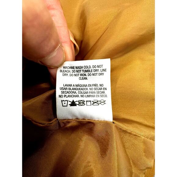 NWT!!! Metaphor ,Asymmetrical Zip Up ,Tan jacket, Faux Leather,Street Wear - Picture 10 of 13